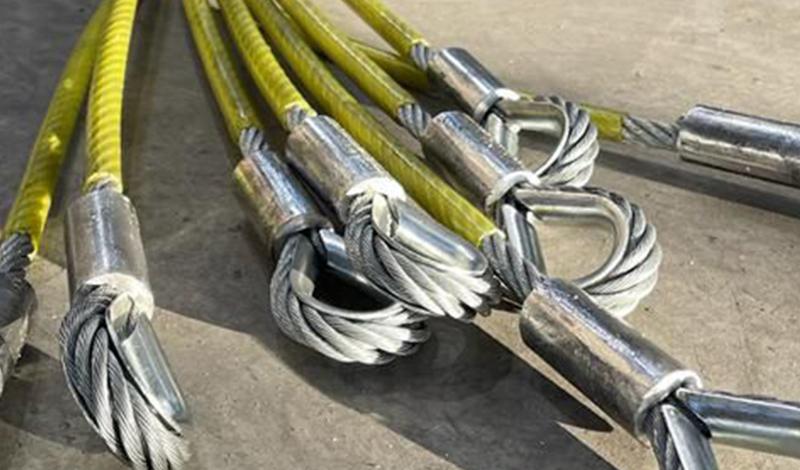 Customised steel ropes with coloured PVC coating